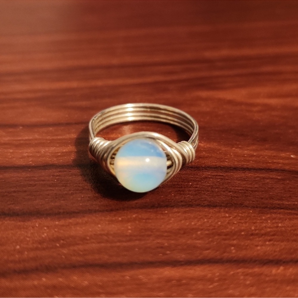 Opalite Silver Ring